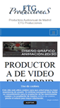 Mobile Screenshot of etgproducciones.com