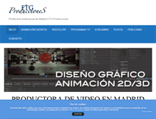 Tablet Screenshot of etgproducciones.com